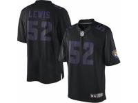 Men's Nike Baltimore Ravens #52 Ray Lewis Limited Black Impact NFL Jersey