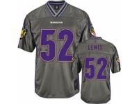 Men's Nike Baltimore Ravens #52 Ray Lewis Limited Grey Vapor NFL Jersey