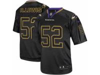 Men's Nike Baltimore Ravens #52 Ray Lewis Limited Lights Out Black NFL Jersey