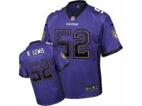 Men's Nike Baltimore Ravens #52 Ray Lewis Limited Purple Drift Fashion NFL Jersey