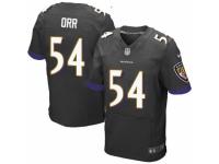 Men's Nike Baltimore Ravens #54 Zach Orr Elite Black Alternate NFL Jersey