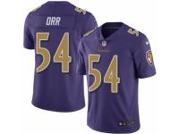 Men's Nike Baltimore Ravens #54 Zach Orr Limited Purple Rush NFL Jersey