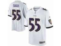 Men's Nike Baltimore Ravens #55 Terrell Suggs Limited White NFL Jersey