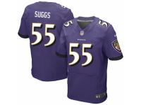 Men's Nike Baltimore Ravens #55 Terrell Suggs New Elite Purple Team Color NFL Jersey