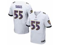 Men's Nike Baltimore Ravens #55 Terrell Suggs New Elite White NFL Jersey