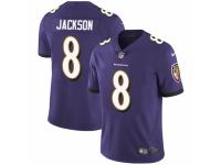 Men's Nike Baltimore Ravens #8 Lamar Jackson Purple Team Color Vapor Untouchable Limited Player NFL Jersey