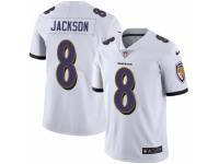 Men's Nike Baltimore Ravens #8 Lamar Jackson White Vapor Untouchable Limited Player NFL Jersey