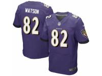 Men's Nike Baltimore Ravens #82 Benjamin Watson Elite Purple Team Color NFL Jersey
