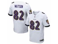 Men's Nike Baltimore Ravens #82 Benjamin Watson Elite White NFL Jersey