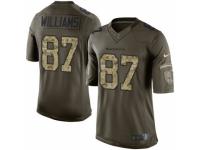 Men's Nike Baltimore Ravens #87 Maxx Williams Limited Green Salute to Service NFL Jersey
