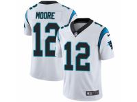Men's Nike Carolina Panthers #12 D.J. Moore White Vapor Untouchable Limited Player NFL Jersey