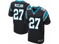 Men's Nike Carolina Panthers #27 Robert McClain Elite Black Team Color NFL Jersey