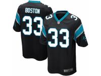 Men's Nike Carolina Panthers #33 Tre Boston Game Black Team Color NFL Jersey