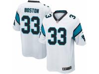 Men's Nike Carolina Panthers #33 Tre Boston Game White NFL Jersey