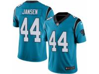 Men's Nike Carolina Panthers #44 J.J. Jansen Limited Blue Rush NFL Jersey