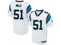 Men's Nike Carolina Panthers #51 Sam Mills Elite White NFL Jersey