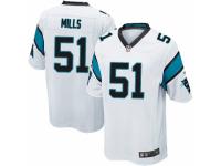 Men's Nike Carolina Panthers #51 Sam Mills Game White NFL Jersey