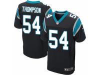 Men's Nike Carolina Panthers #54 Shaq Thompson Elite Black Team Color NFL Jersey
