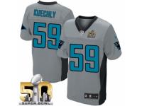 Men's Nike Carolina Panthers #59 Luke Kuechly Limited Grey Shadow Super Bowl L NFL Jersey