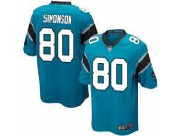Men's Nike Carolina Panthers #80 Scott Simonson Game Blue Alternate NFL Jersey