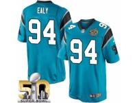Men's Nike Carolina Panthers #94 Kony Ealy Limited Blue Alternate Super Bowl L NFL Jersey