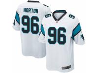 Men's Nike Carolina Panthers #96 Wes Horton Game White NFL Jersey