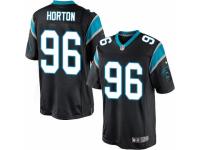 Men's Nike Carolina Panthers #96 Wes Horton Limited Black Team Color NFL Jersey