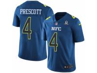 Men's Nike Dallas Cowboys #4 Dak Prescott Limited Blue 2017 Pro Bowl NFL Jersey