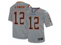 Men's Nike Denver Broncos #12 Paxton Lynch Elite Lights Out Grey NFL Jersey