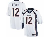 Men's Nike Denver Broncos #12 Paxton Lynch Limited White NFL Jersey