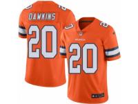 Men's Nike Denver Broncos #20 Brian Dawkins Limited Orange Rush NFL Jersey