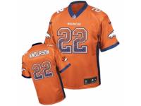 Men's Nike Denver Broncos #22 C.J. Anderson Limited Orange Drift Fashion NFL Jersey