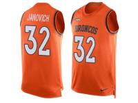 Men's Nike Denver Broncos #32 Andy Janovich Orange Player Name & Number Tank Top NFL Jersey