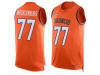 Men's Nike Denver Broncos #77 Karl Mecklenburg Orange Player Name & Number Tank Top NFL Jersey