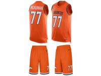 Men's Nike Denver Broncos #77 Karl Mecklenburg Orange Tank Top Suit NFL Jersey