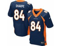 Men's Nike Denver Broncos #84 Shannon Sharpe Elite Navy Blue Alternate NFL Jersey