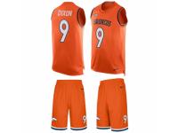 Men's Nike Denver Broncos #9 Riley Dixon Orange Tank Top Suit NFL Jersey