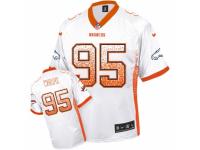 Men's Nike Denver Broncos #95 Derek Wolfe Limited White Drift Fashion NFL Jersey