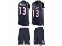 Men's Nike Houston Texans #13 Braxton Miller Navy Blue Tank Top Suit NFL Jersey