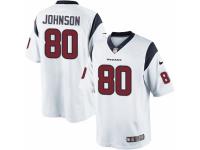 Men's Nike Houston Texans #80 Andre Johnson Limited White NFL Jersey