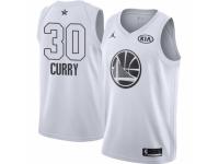 Men's Nike Jordan Golden State Warriors #30 Stephen Curry Swingman White 2018 All-Star Game NBA Jersey