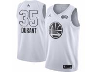 Men's Nike Jordan Golden State Warriors #35 Kevin Durant Swingman White 2018 All-Star Game NBA Jersey