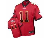 Men's Nike Kansas City Chiefs #11 Alex Smith Limited Red Drift Fashion NFL Jersey