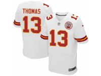 Men's Nike Kansas City Chiefs #13 De'Anthony Thomas Elite White NFL Jersey