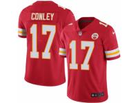 Men's Nike Kansas City Chiefs #17 Chris Conley Limited Red Rush NFL Jersey