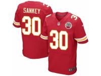 Men's Nike Kansas City Chiefs #30 Bishop Sankey Elite Red Team Color NFL Jersey