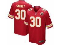Men's Nike Kansas City Chiefs #30 Bishop Sankey Game Red Team Color NFL Jersey