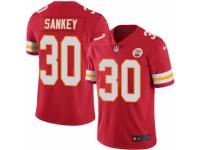 Men's Nike Kansas City Chiefs #30 Bishop Sankey Limited Red Rush NFL Jersey