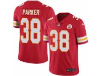 Men's Nike Kansas City Chiefs #38 Ron Parker Limited Red Rush NFL Jersey