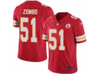 Men's Nike Kansas City Chiefs #51 Frank Zombo Limited Red Rush NFL Jersey